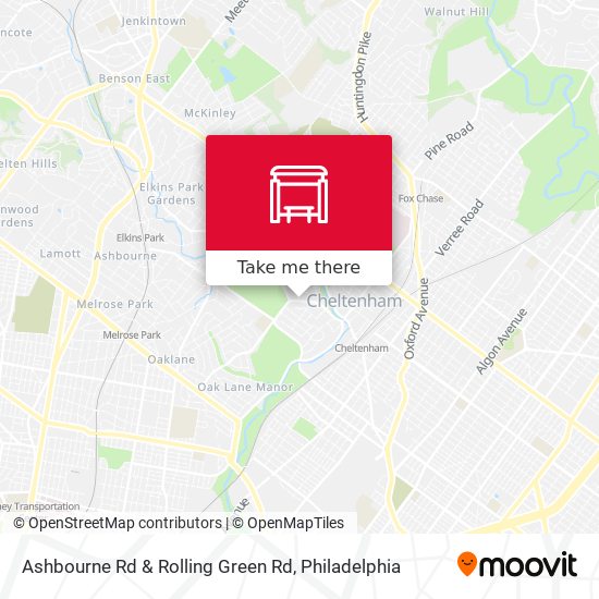 Mapa de Ashbourne Rd & Rolling Green Rd