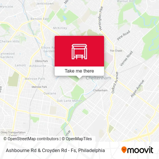 Ashbourne Rd & Croyden Rd - Fs map