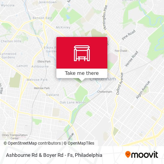 Mapa de Ashbourne Rd & Boyer Rd - Fs