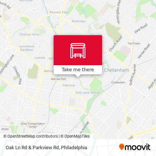 Mapa de Oak Ln Rd & Parkview Rd