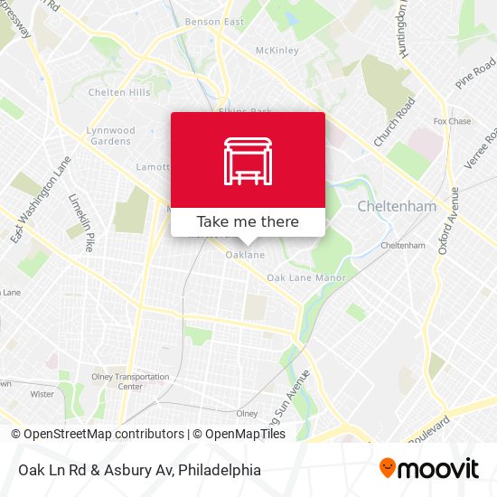 Oak Ln Rd & Asbury Av map