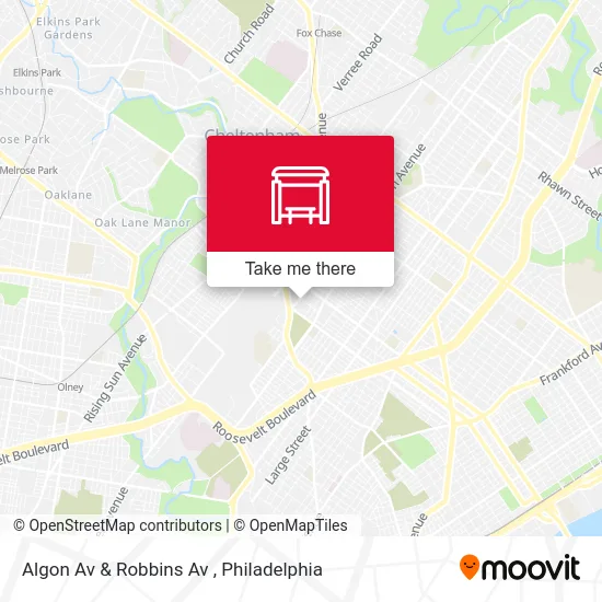 Algon Av & Robbins Av map