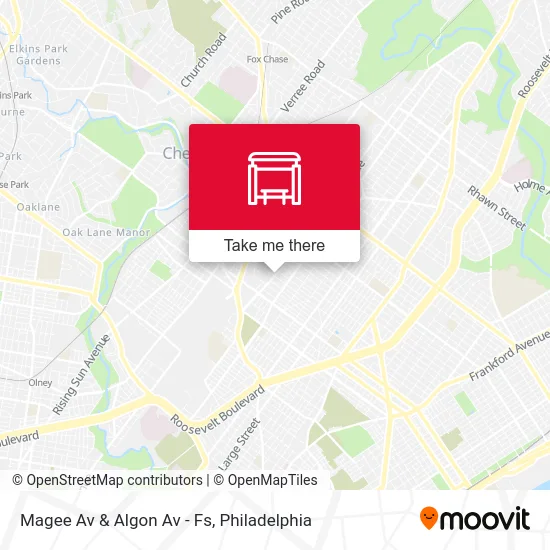 Magee Av & Algon Av - Fs map