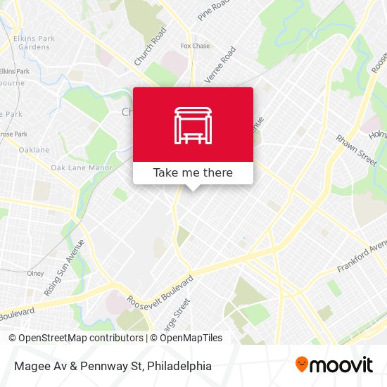 Mapa de Magee Av & Pennway St