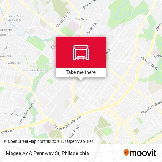 Magee Av & Pennway St map