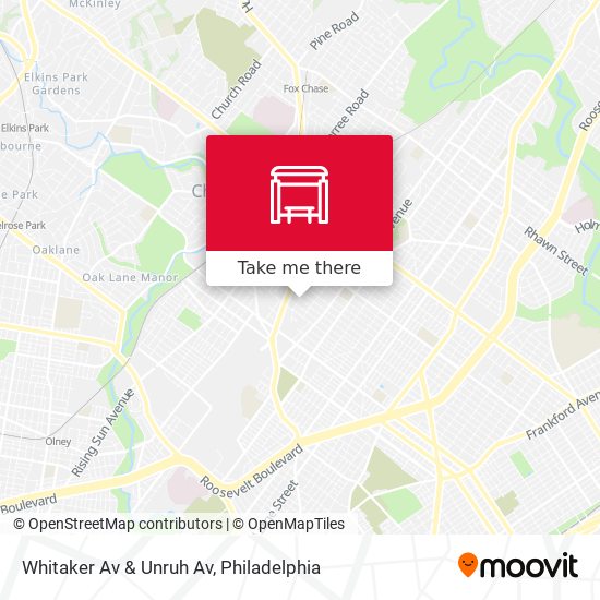 Mapa de Whitaker Av & Unruh Av