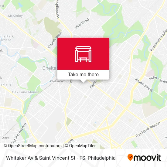 Whitaker Av & Saint Vincent St - FS map