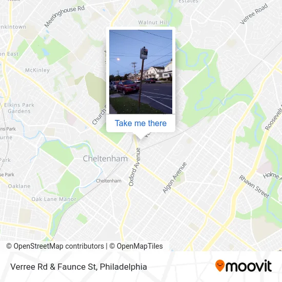 Verree Rd & Faunce St map