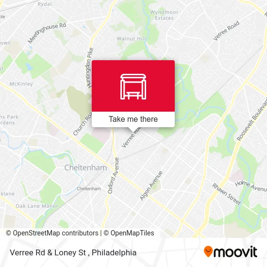 Verree Rd & Loney St map