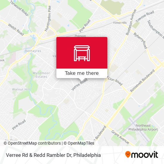 Verree Rd & Redd Rambler Dr map