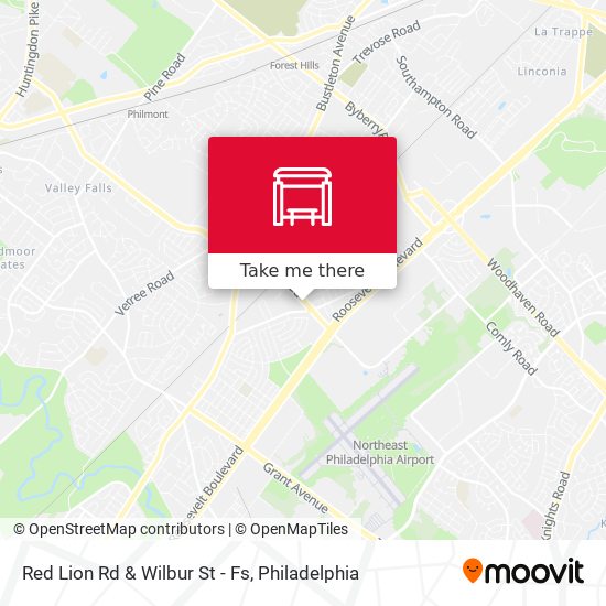 Mapa de Red Lion Rd & Wilbur St - Fs
