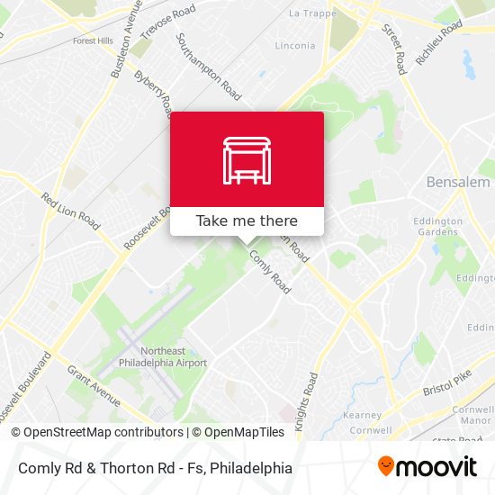 Mapa de Comly Rd & Thorton Rd - Fs