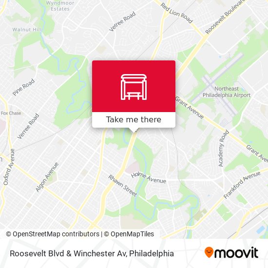 Mapa de Roosevelt Blvd & Winchester Av