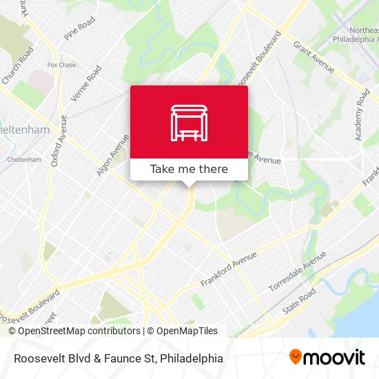Mapa de Roosevelt Blvd & Faunce St