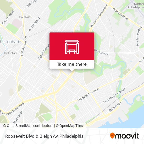 Roosevelt Blvd & Bleigh Av map