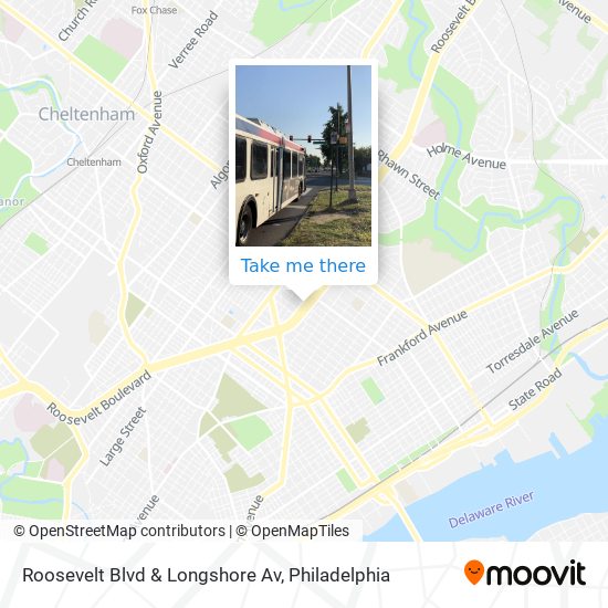 Roosevelt Blvd & Longshore Av map