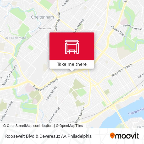 Roosevelt Blvd & Devereaux Av map