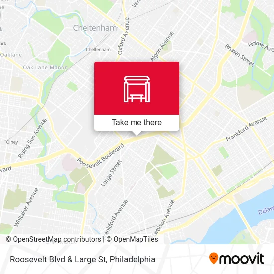 Roosevelt Blvd & Large St map