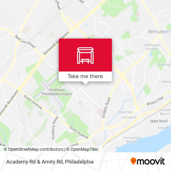Academy Rd & Amity Rd map