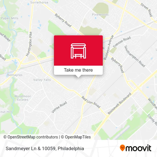 Sandmeyer Ln & 10059 map