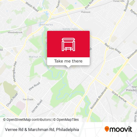 Verree Rd & Marchman Rd map