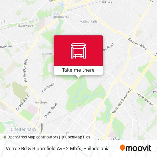 Mapa de Verree Rd & Bloomfield Av - 2 Mbfs