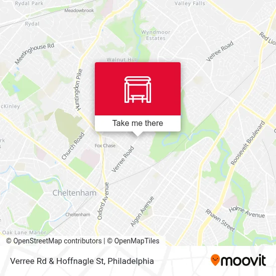 Verree Rd & Hoffnagle St map