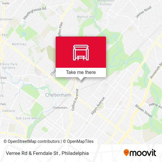 Verree Rd & Ferndale St map
