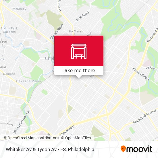 Whitaker Av & Tyson Av - FS map