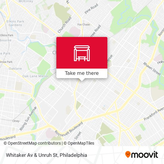 Whitaker Av & Unruh St map