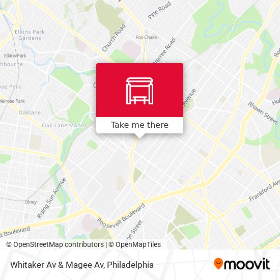 Mapa de Whitaker Av & Magee Av