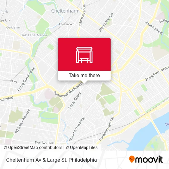 Cheltenham Av & Large St map
