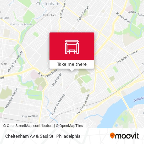 Mapa de Cheltenham Av & Saul St