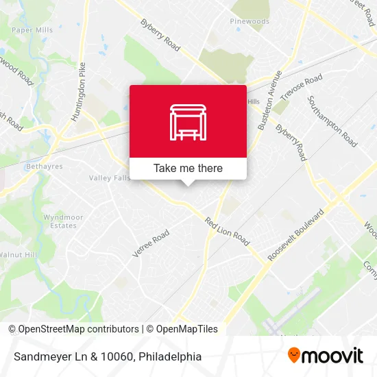 Sandmeyer Ln & 10060 map