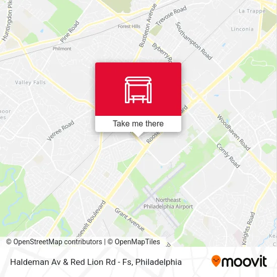 Mapa de Haldeman Av & Red Lion Rd - Fs