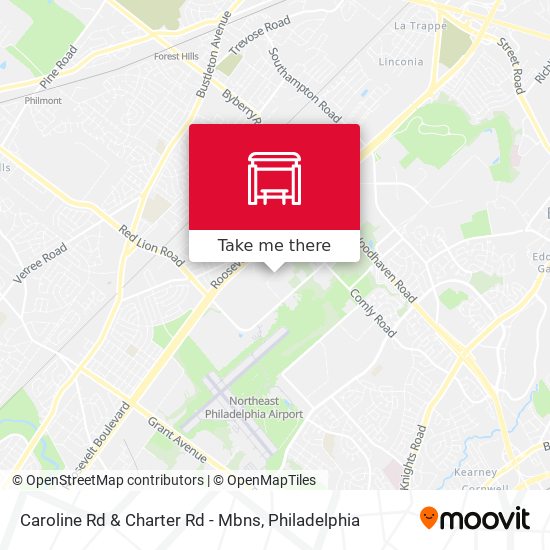 Caroline Rd & Charter Rd - Mbns map