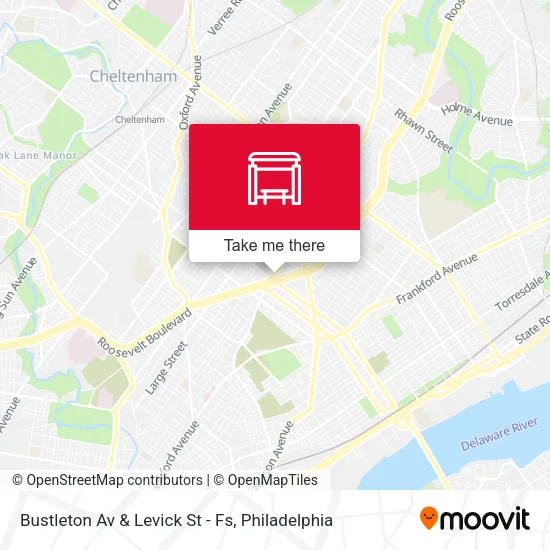 Bustleton Av & Levick St - Fs map