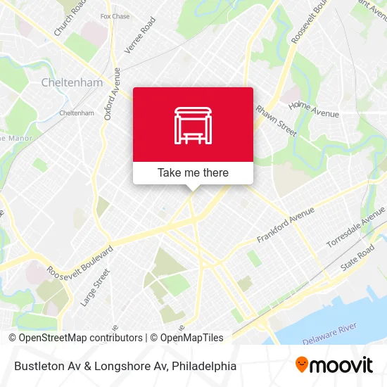Bustleton Av & Longshore Av map