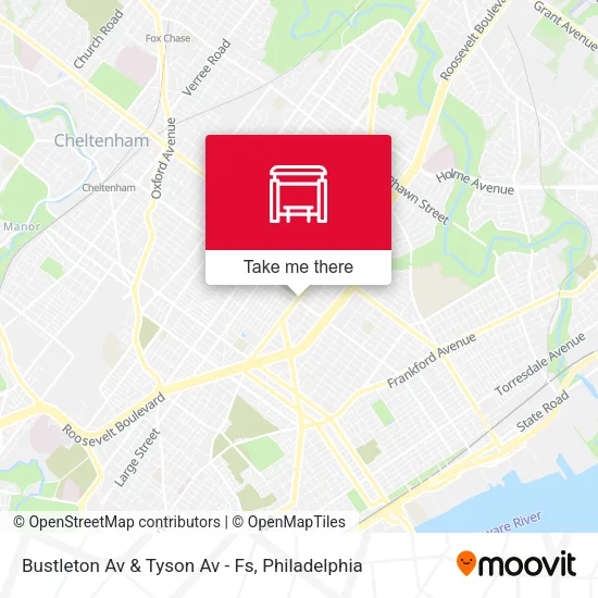 Bustleton Av & Tyson Av - Fs map
