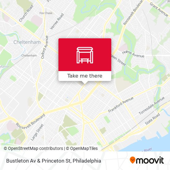 Mapa de Bustleton Av & Princeton St