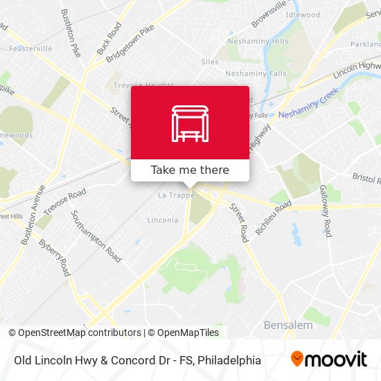 Old Lincoln Hwy & Concord Dr - FS map