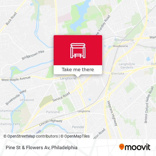 Mapa de Pine St & Flowers Av