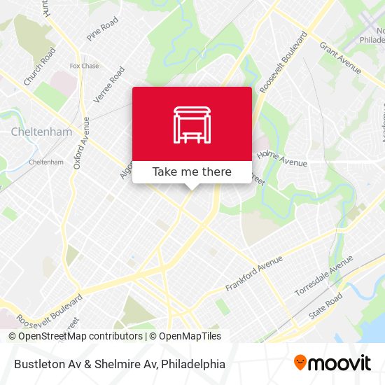Bustleton Av & Shelmire Av map