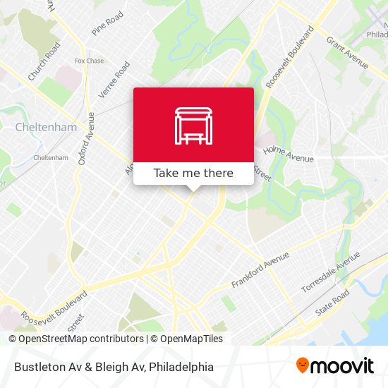 Mapa de Bustleton Av & Bleigh Av