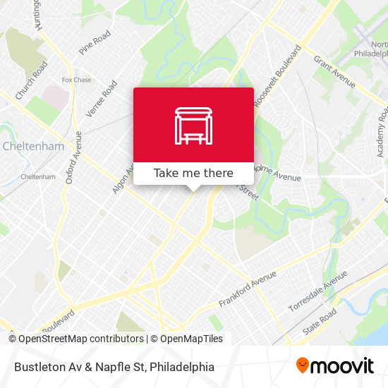 Bustleton Av & Napfle St map