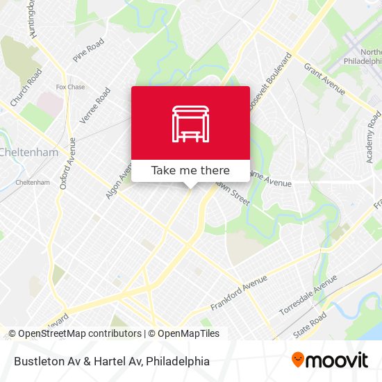 Bustleton Av & Hartel Av map