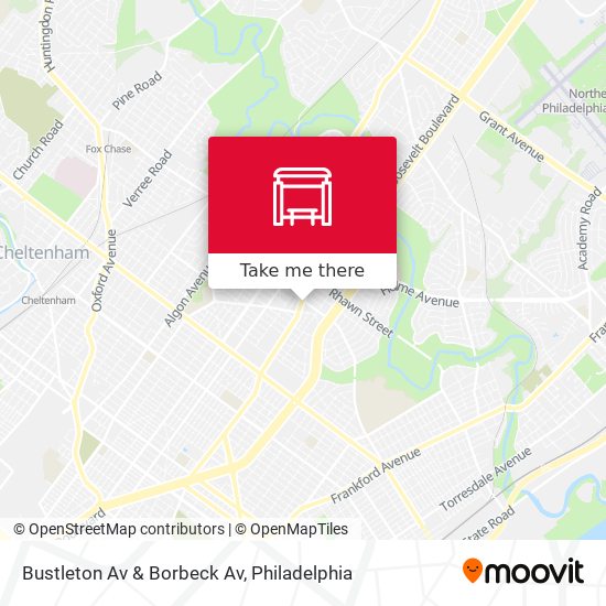 Bustleton Av & Borbeck Av map