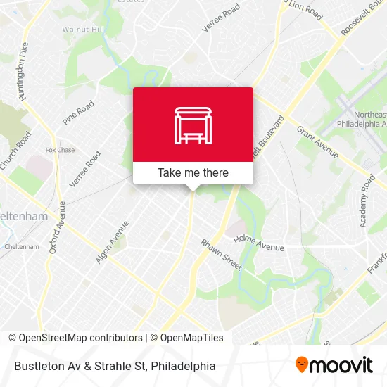 Bustleton Av & Strahle St map