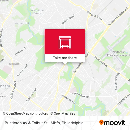 Bustleton Av & Tolbut St - Mbfs map