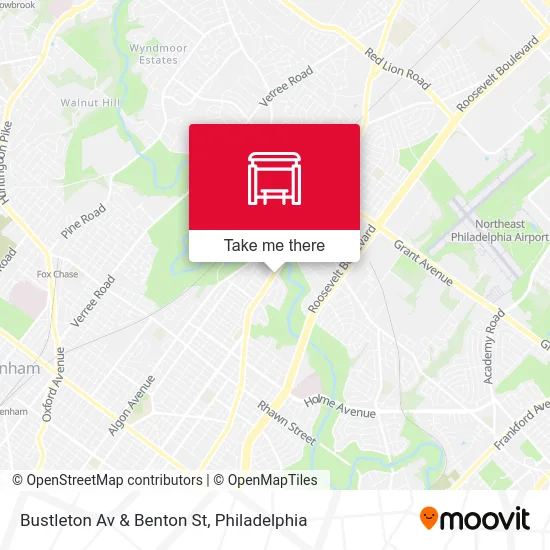 Bustleton Av & Benton St map
